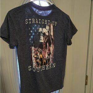 Straight up Southern gray shirt size small